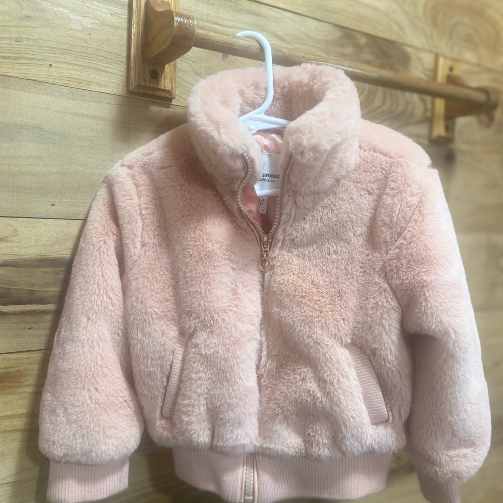 Urban Republic Blush Faux Fur Jacket